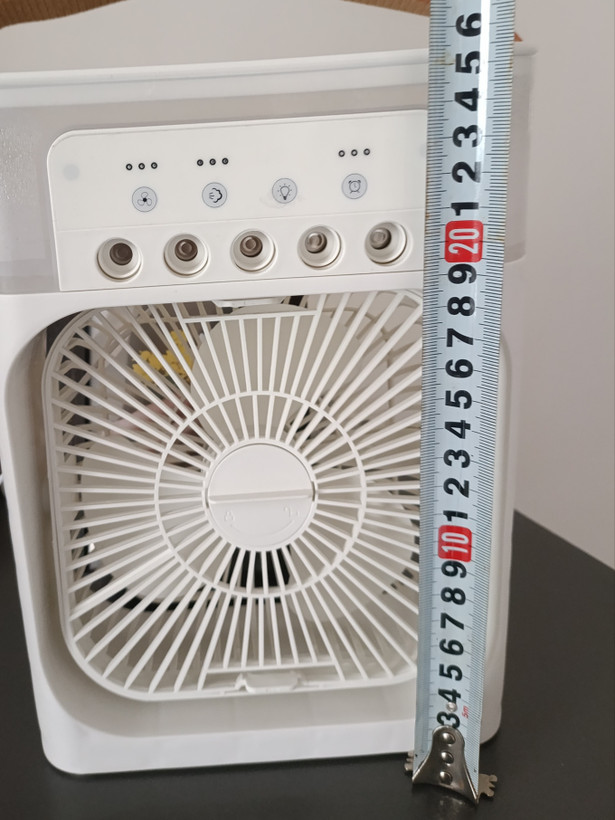 پنکه رومیزی کولر کوچک چندکاره مدل Air Cooler Fan با مهپاش و تولید بخار سرد ۳ حالته و ۵ حالته – خنککننده و مرطوبکننده هوا