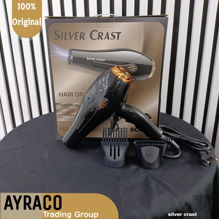سشوار حرفهای سیلور کرست مدل SC-1001 با موتور قدرتمند AC و ۲ حالت دما | SILVER CREST