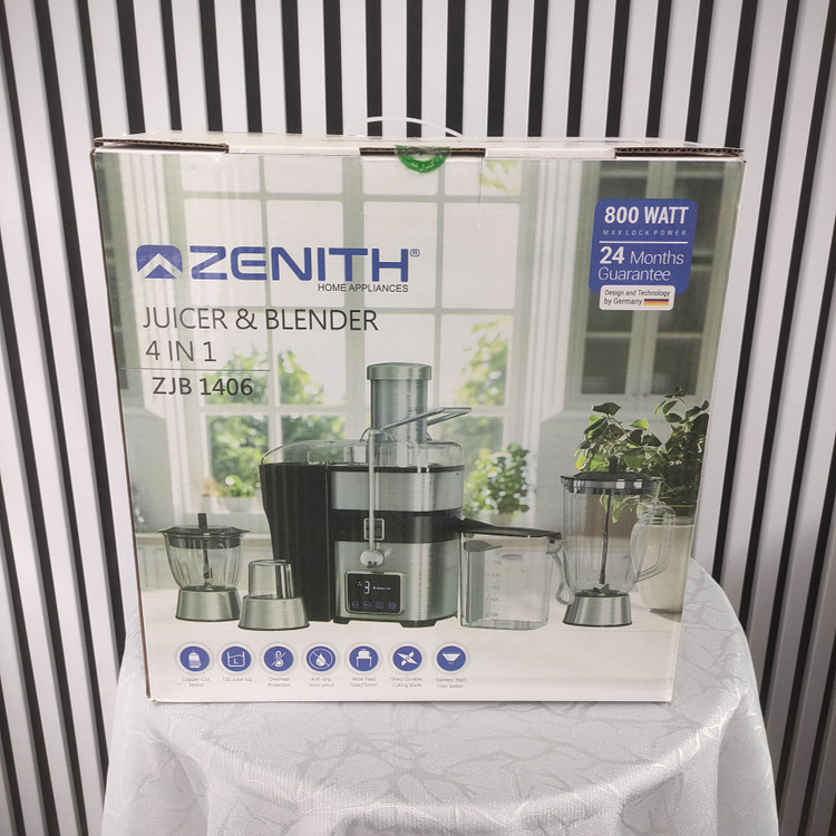 آبمیوهگیری چهارکاره دیجیتال لمسی استیل زنیت مدل ZJB-1406