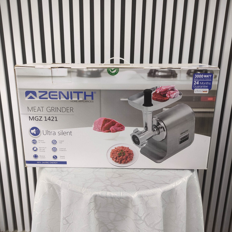 چرخ گوشت دیجیتال زنیت مدل MGZ-1421 با موتور DC و گیربکس هیدرولیک