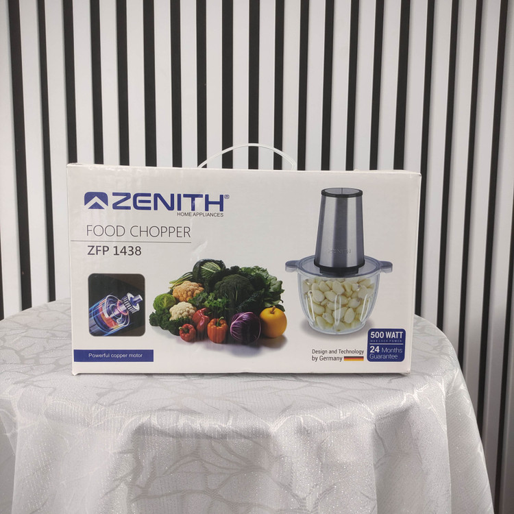 خردکن شیشهای زنیت مدل ZFP-1438 با موتور مسی و تیغه تیتانیومی چهارپره