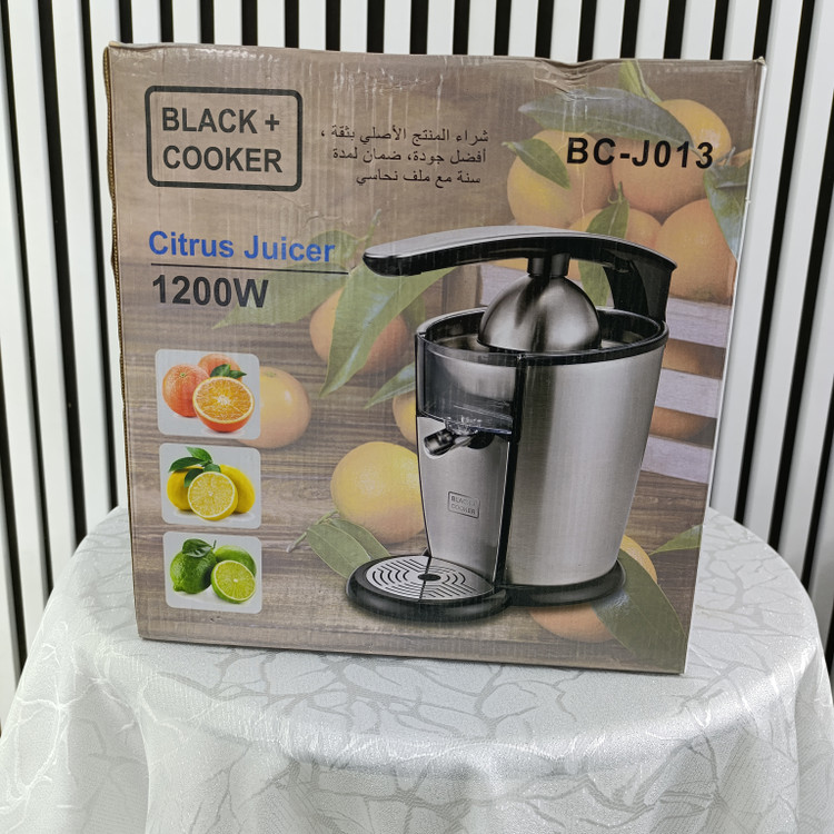 آب مرکباتگیری بلک کوکر – مدل BC-J013 با ۲ مخروط فشاری و ضد چکه