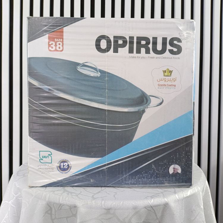 قابلمه گرانیتی Epirus — سایز 38 رنگ سربی