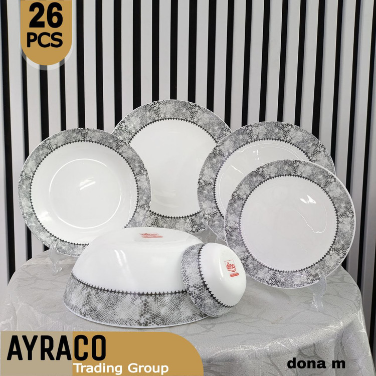 سرویس آکروپال 26 پارچه دونا مشکی