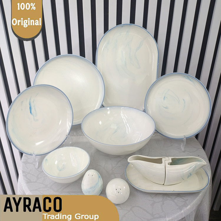 سرویس غذا خوری 31 پارچه استون طرح رنگ آبی