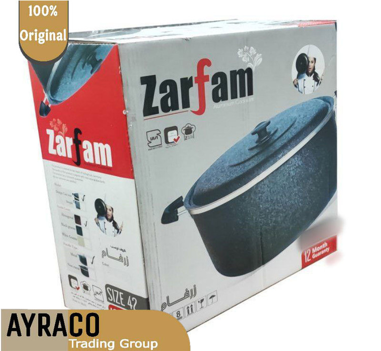 قابلمه گرانیتی سایز 46 برند زرفام ( Zarfam ) | قابلمه شیک و کاربردی