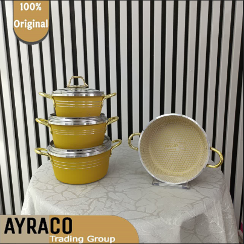 سرویس 7 پارچه دانشجویی کوشا طلایی رنگ زرد