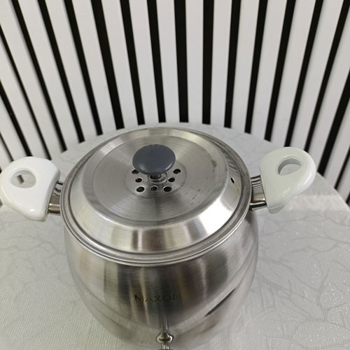 کتری و قوری استیل K&T و MAXON مدل کف چدن ۵ لیتری