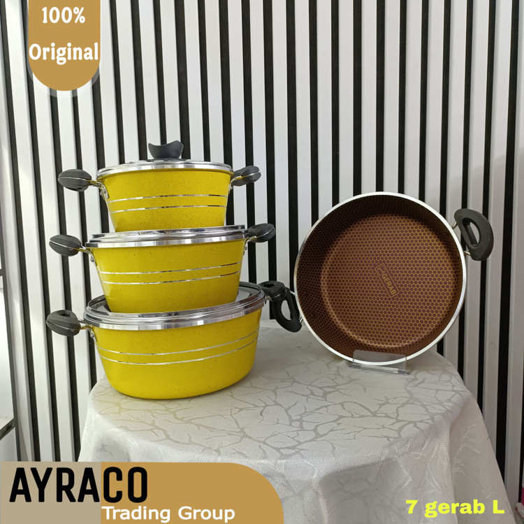 سرویس قابلمه 7 پارچه گراپ لیمویی