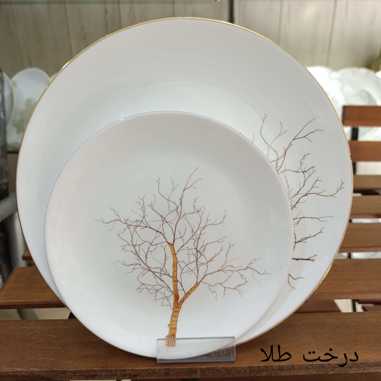 سرویس آرکوپال 26 پارچه طرح درخت طلا برند آیرا اپال (کارخانه مقصود)