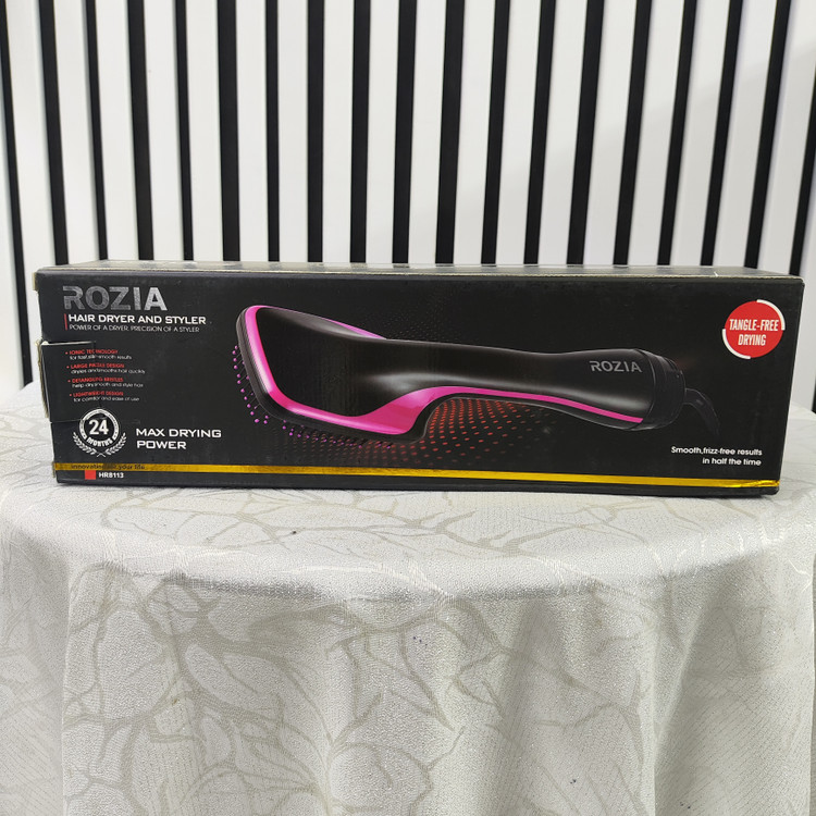 برس برقی و سشوار روزیا مدل 8113 با قابلیت خشککننده ضد گره (Tangle-Free)